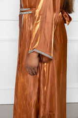 Fatima Abaya Set - Brown