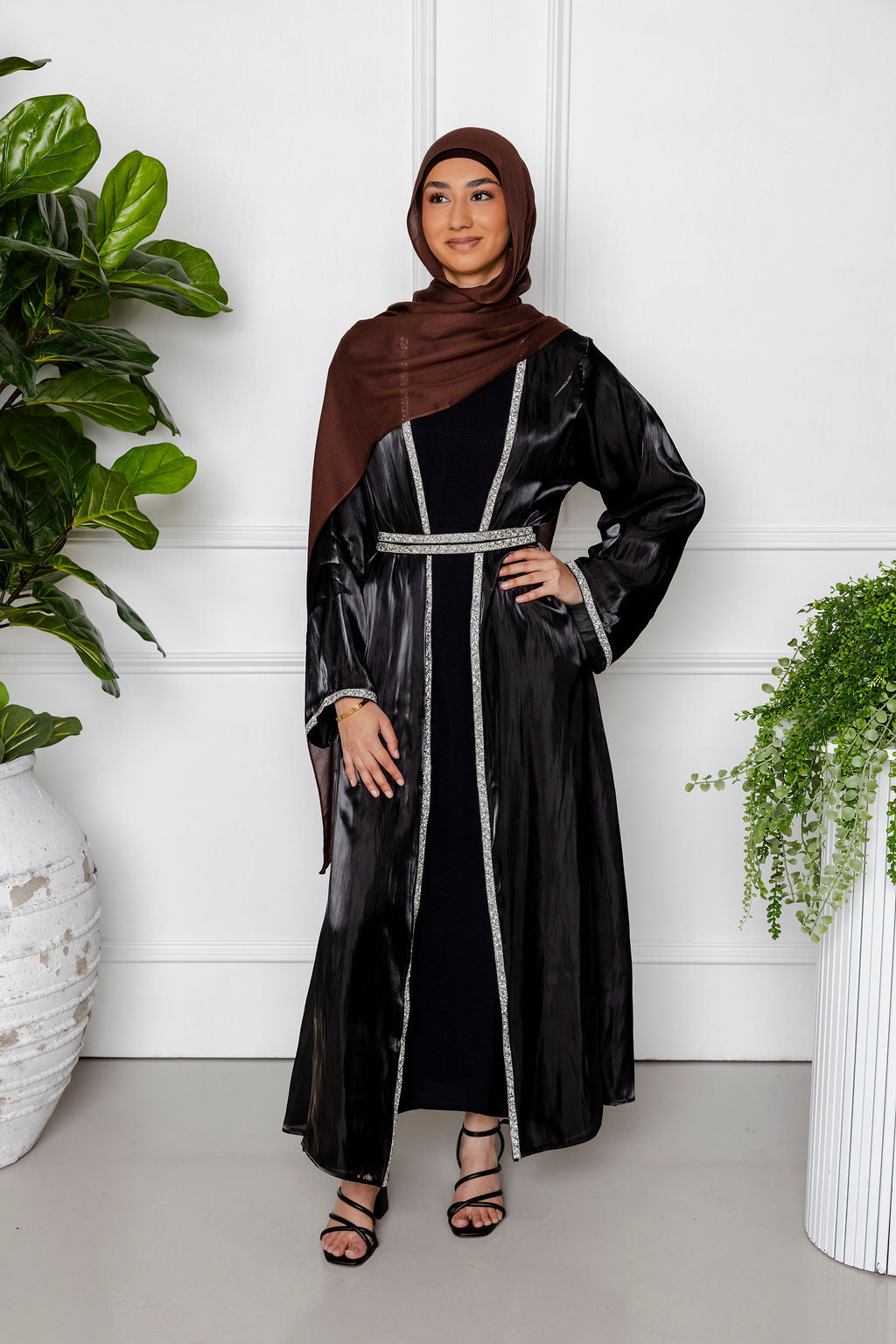 Fatima Abaya Set - Black
