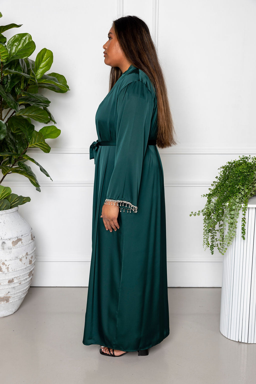 Medina Satin Abaya Set
