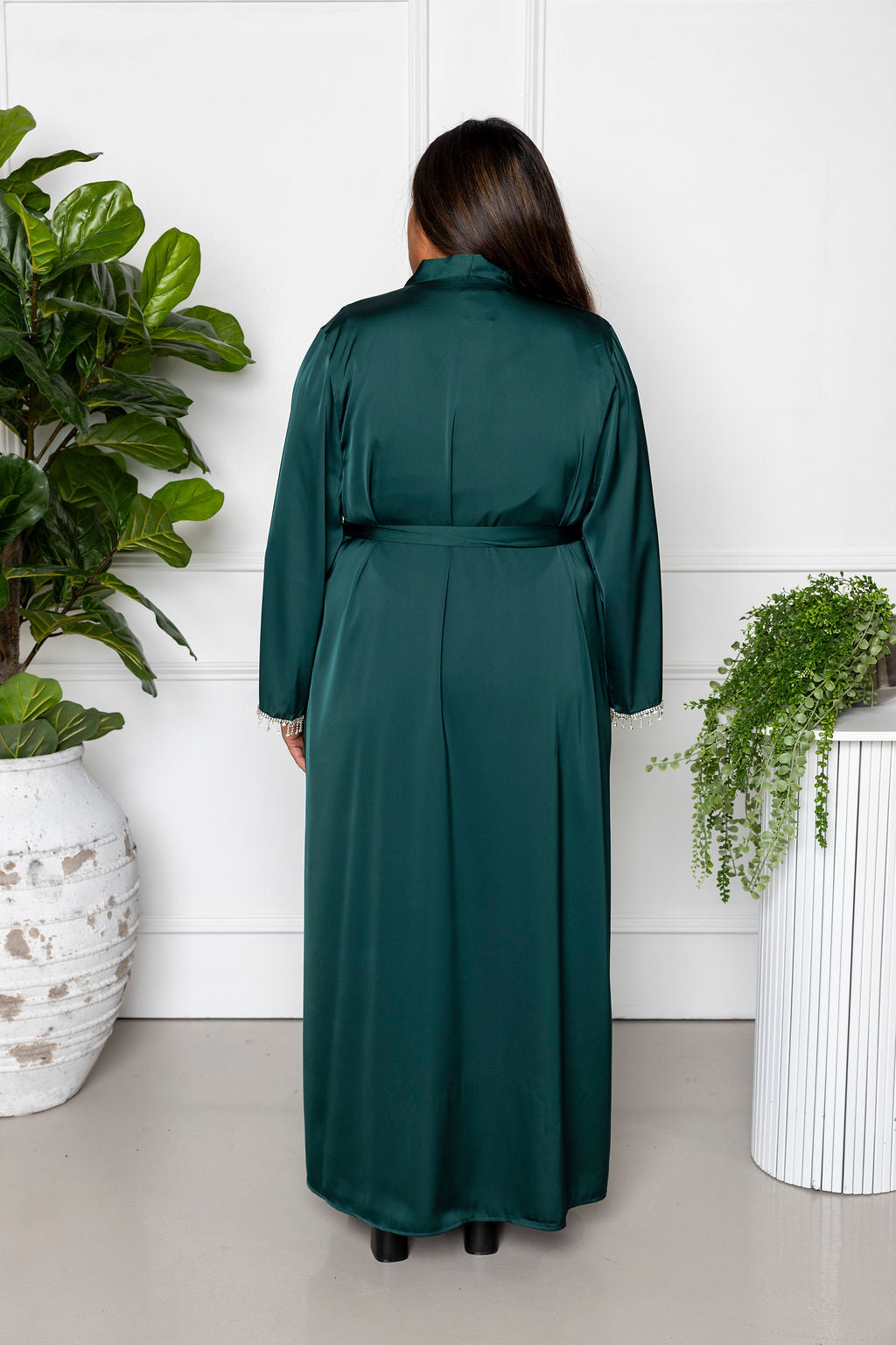 Medina Satin Abaya Set